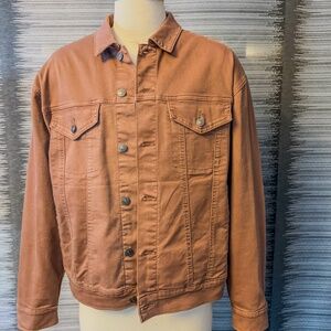 Express Dusty Rose Denim Trucker Jacket | Men’s M
